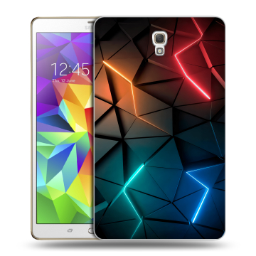 Силиконовый чехол на планшета Samsung Galaxy Tab S 8.4 с принтом Абстракция неон Силиконовый чехол на планшета Samsung Galaxy Tab S 8.4 с принтом Абстракция неон