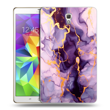 Силиконовый чехол на Samsung Galaxy Tab S 8.4 с принтом Мрамор