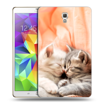 Силиконовый чехол на Samsung Galaxy Tab S 8.4 с принтом Котята