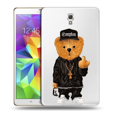 Силиконовый чехол на Samsung Galaxy Tab S 8.4 с принтом Мишка