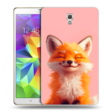 Силиконовый чехол на Samsung Galaxy Tab S 8.4 с принтом милая лиса