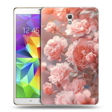 Силиконовый чехол на Samsung Galaxy Tab S 8.4 с принтом Розовые розы