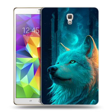 Силиконовый чехол на Samsung Galaxy Tab S 8.4 с принтом бабочки саккура