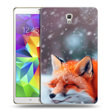 Силиконовый чехол на Samsung Galaxy Tab S 8.4 с принтом лиса