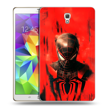 Силиконовый чехол на Samsung Galaxy Tab S 8.4 с принтом человек паук spiderman
