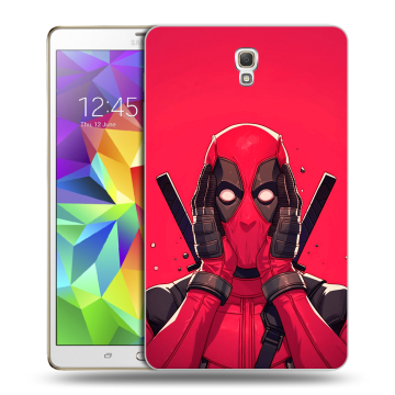 Силиконовый чехол на Samsung Galaxy Tab S 8.4 с принтом Дедпул Deadpool
