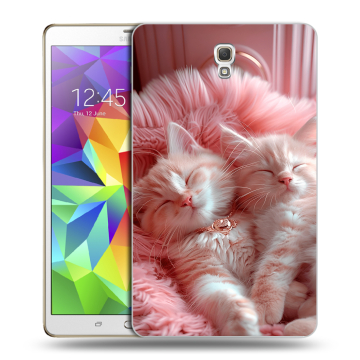 Силиконовый чехол на Samsung Galaxy Tab S 8.4 с принтом котята котики