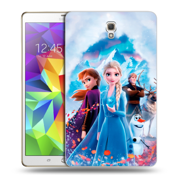 Силиконовый чехол на Samsung Galaxy Tab S 8.4 с принтом Холодное сердце Frozen