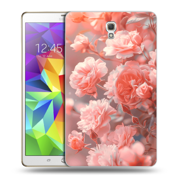 Силиконовый чехол на Samsung Galaxy Tab S 8.4 с принтом Розы цветы