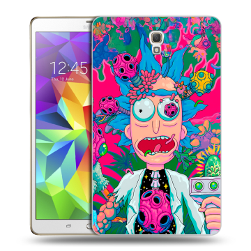 Силиконовый чехол на Samsung Galaxy Tab S 8.4 с принтом Рик и Морти Rick Morty