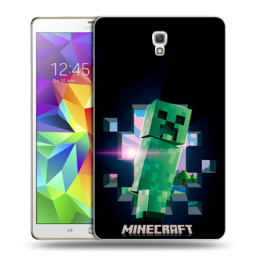 Силиконовый чехол на Samsung Galaxy Tab S 8.4 с принтом Майнкрафт Minecraft