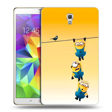 Силиконовый чехол на Samsung Galaxy Tab S 8.4 с принтом Миньоны