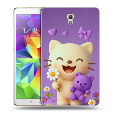 Силиконовый чехол на Samsung Galaxy Tab S 8.4 с принтом для девочек