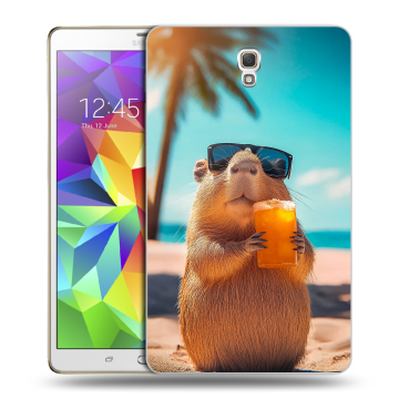 Силиконовый чехол на Samsung Galaxy Tab S 8.4 с принтом Капибара Силиконовый чехол на Samsung Galaxy Tab S 8.4 с принтом Капибара