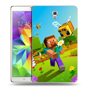 Силиконовый чехол на Samsung Galaxy Tab S 8.4 с принтом Майнкрафт Minecraft Силиконовый чехол на Samsung Galaxy Tab S 8.4 с принтом Майнкрафт Minecraft