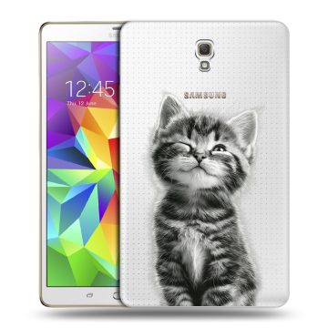Силиконовый чехол на Samsung Galaxy Tab S 8.4 с принтом Котенок