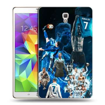 Силиконовый чехол на Samsung Galaxy Tab S 8.4 с принтом Реал Роналдо