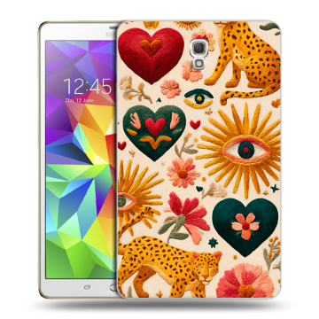 Силиконовый чехол на Samsung Galaxy Tab S 8.4 с принтом Модный принт Силиконовый чехол на Samsung Galaxy Tab S 8.4 с принтом Модный принт
