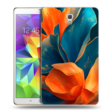 Силиконовый чехол на Samsung Galaxy Tab S 8.4 с принтом Цветы Силиконовый чехол на Samsung Galaxy Tab S 8.4 с принтом Цветы