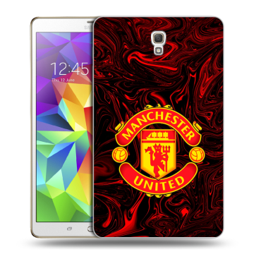 Силиконовый чехол на Samsung Galaxy Tab S 8.4 с принтом Manchester United
