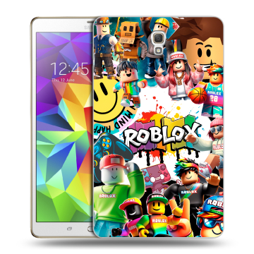 Силиконовый чехол на Samsung Galaxy Tab S 8.4 с принтом Roblox Роблокс
