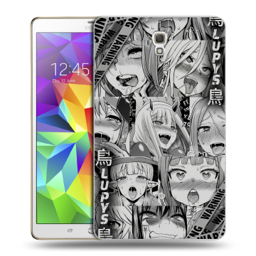 Силиконовый чехол на Samsung Galaxy Tab S 8.4 с принтом Ahegao Ахегао Аниме