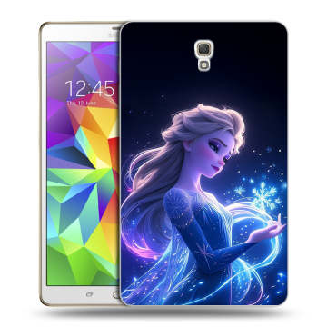 Силиконовый чехол на Samsung Galaxy Tab S 8.4 с принтом Холодное сердце Frozen