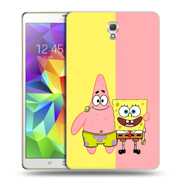 Силиконовый чехол на Samsung Galaxy Tab S 8.4 с принтом Спанч боб Спанчбоб