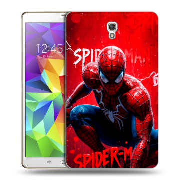 Силиконовый чехол на Samsung Galaxy Tab S 8.4 с принтом Spiderman Человек паук