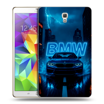Силиконовый чехол на Samsung Galaxy Tab S 8.4 с принтом BMW БМВ