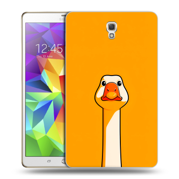 Силиконовый чехол на Samsung Galaxy Tab S 8.4 с принтом Смешная утка