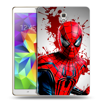 Силиконовый чехол на Samsung Galaxy Tab S 8.4 с принтом Spiderman Человек паук