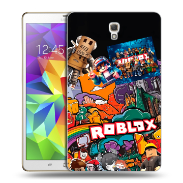 Силиконовый чехол на Samsung Galaxy Tab S 8.4 с принтом Roblox Роблокс