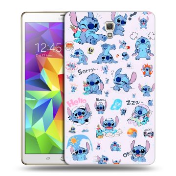 Силиконовый чехол на Samsung Galaxy Tab S 8.4 с принтом Лило и Стич Силиконовый чехол на Samsung Galaxy Tab S 8.4 с принтом Лило и Стич