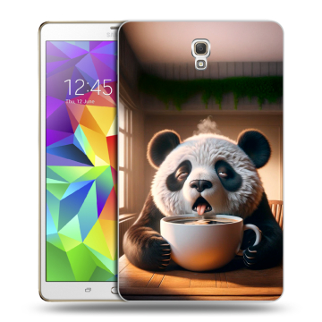 Силиконовый чехол на Samsung Galaxy Tab S 8.4 с принтом смешная панда