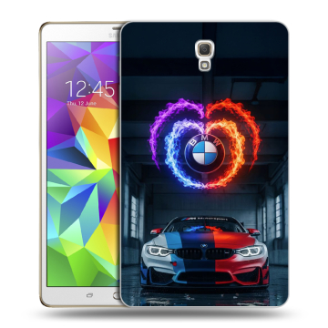 Силиконовый чехол на Samsung Galaxy Tab S 8.4 с принтом BMW БМВ