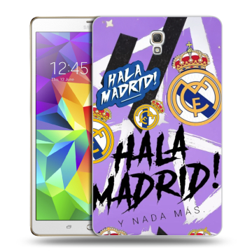 Силиконовый чехол на Samsung Galaxy Tab S 8.4 с принтом Real Madrid Реал Мадрид