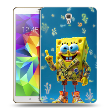 Силиконовый чехол на Samsung Galaxy Tab S 8.4 с принтом Спанч боб Спанчбоб