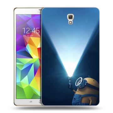 Силиконовый чехол на Samsung Galaxy Tab S 8.4 с принтом Миньоны