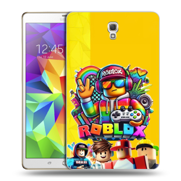 Силиконовый чехол на Samsung Galaxy Tab S 8.4 с принтом Roblox Роблокс
