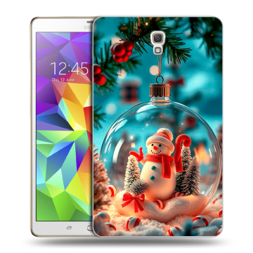 Силиконовый чехол на Samsung Galaxy Tab S 8.4 с принтом Новый год