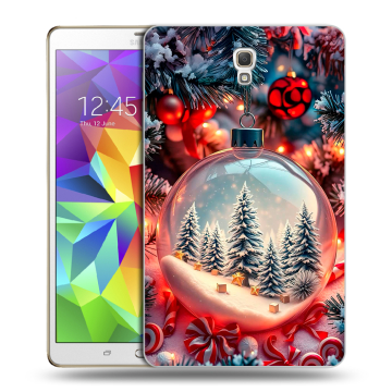 Силиконовый чехол на Samsung Galaxy Tab S 8.4 с принтом Новый год