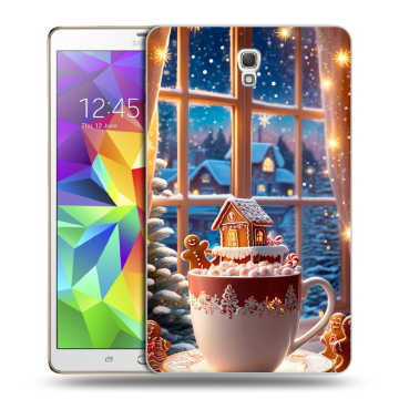 Силиконовый чехол на Samsung Galaxy Tab S 8.4 с принтом Новый год
