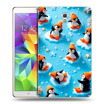 Силиконовый чехол на Samsung Galaxy Tab S 8.4 с принтом Новый год