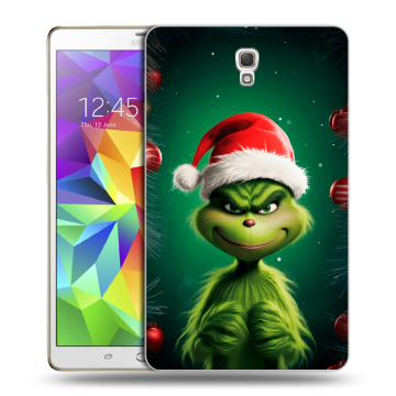 Силиконовый чехол на Samsung Galaxy Tab S 8.4 с принтом Гринч Новый год Рождество