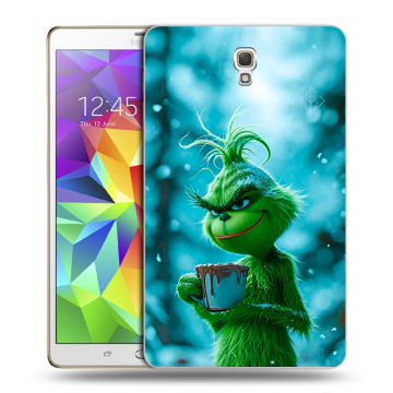 Силиконовый чехол на Samsung Galaxy Tab S 8.4 с принтом Новый год гринч