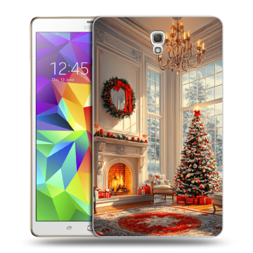 Силиконовый чехол на Samsung Galaxy Tab S 8.4 с принтом Новый год