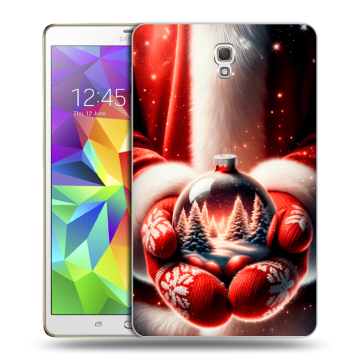 Силиконовый чехол на Samsung Galaxy Tab S 8.4 с принтом Новый год
