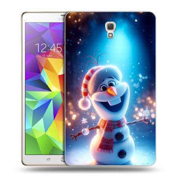 Силиконовый чехол на Samsung Galaxy Tab S 8.4 с принтом Новый год