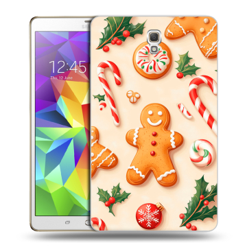 Силиконовый чехол на Samsung Galaxy Tab S 8.4 с принтом Новый год